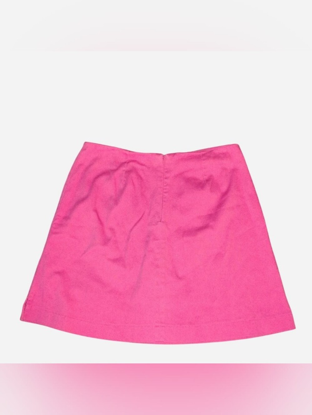 Vintage Metrostyle Pink Stretch A-Line Mini Skirt - Size 10 - Picture 4 of 5